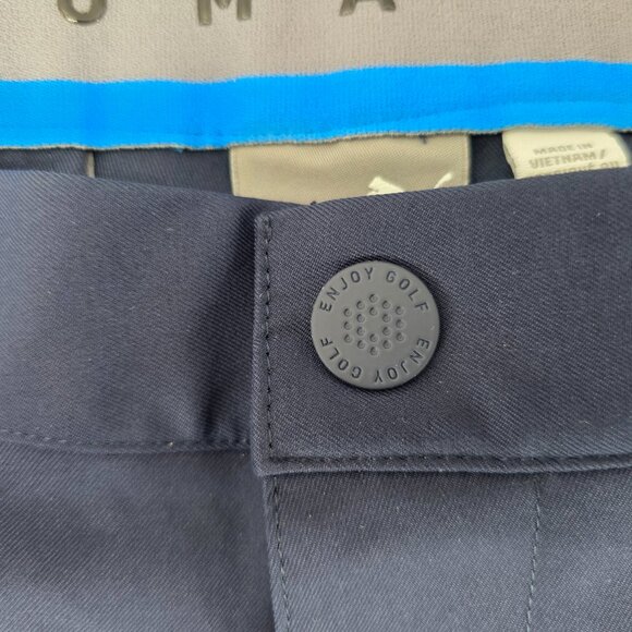 Puma Performance Golf Pants Mens Blue Black Lightweight Sz 36x 29.5   2 of - Picture 4 of 9